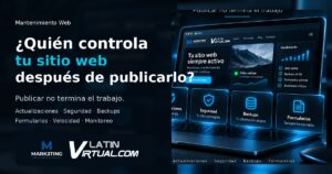 ¿Quién controla su sitio web después de publicarlo? Mantenimiento web