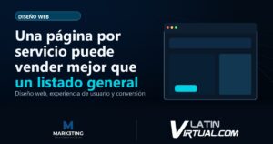Una página por servicio puede vender mejor que un listado general - Diseño Web